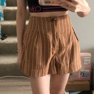 Free People stripe shorts
